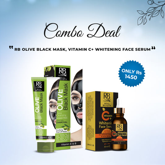 Buy RB Olive Black Mask & RB Vitamin C Whitening face serum - Blackrosecolorexperts