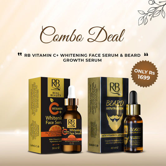 Buy RB Beard Serum & RB Vitamin C Whitening face serum - Blackrosecolorexperts