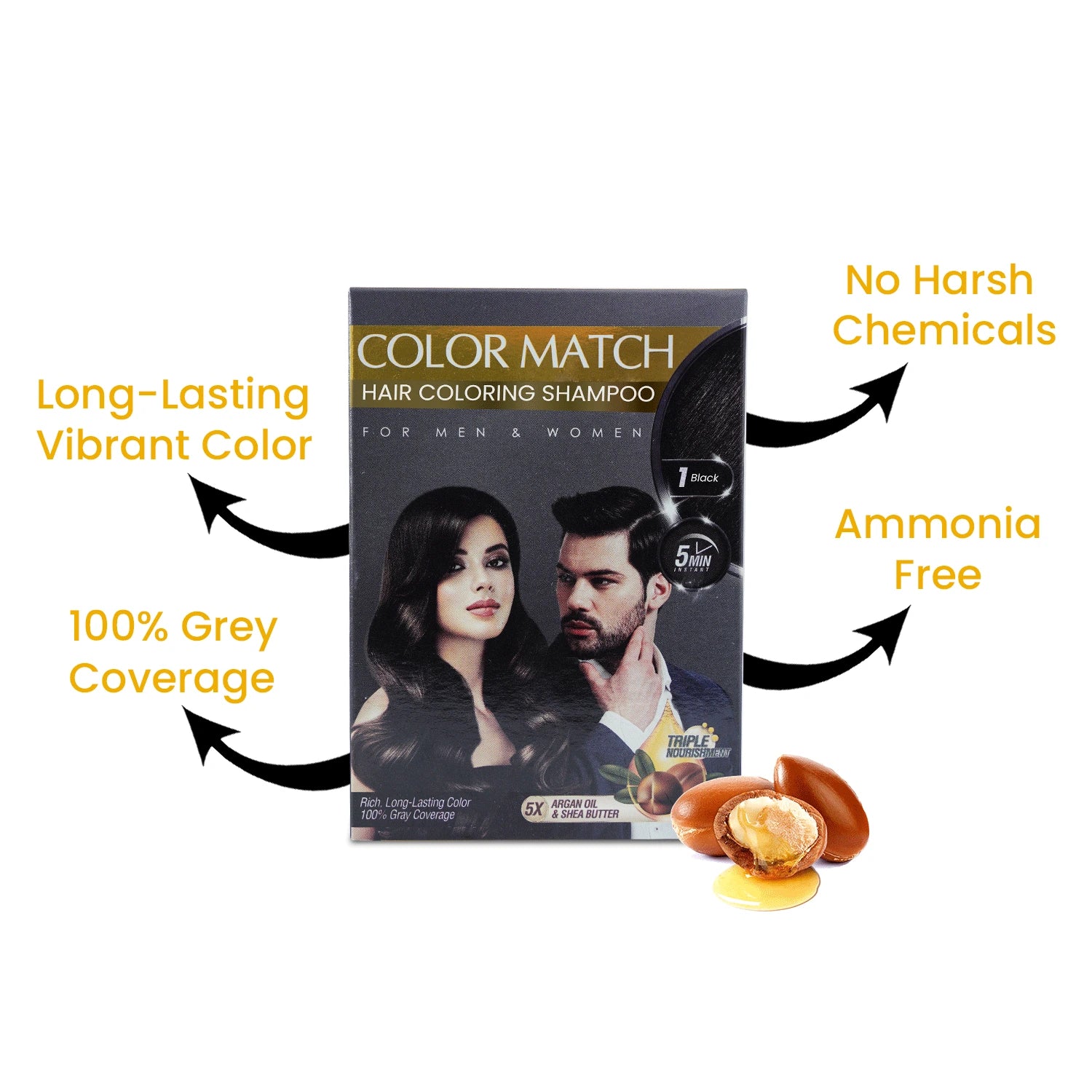 Color Match Hair Coloring Shampoo