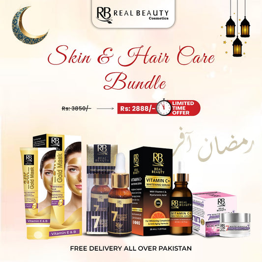 Luxury Ramadan Skin & Hair Care Bundle – Rs.2888/- (Save Rs.962/-)