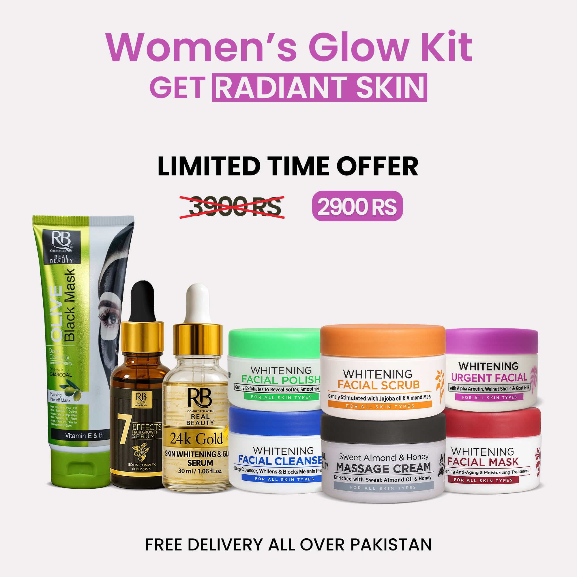 Women’s Glow Kit – Get Radiant Skin (Limited Edition Bundle)